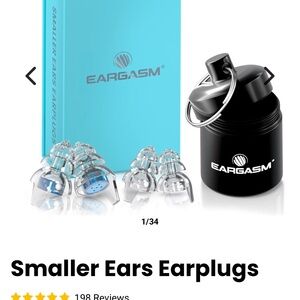 Smaller Ears Earplugs with Black Case